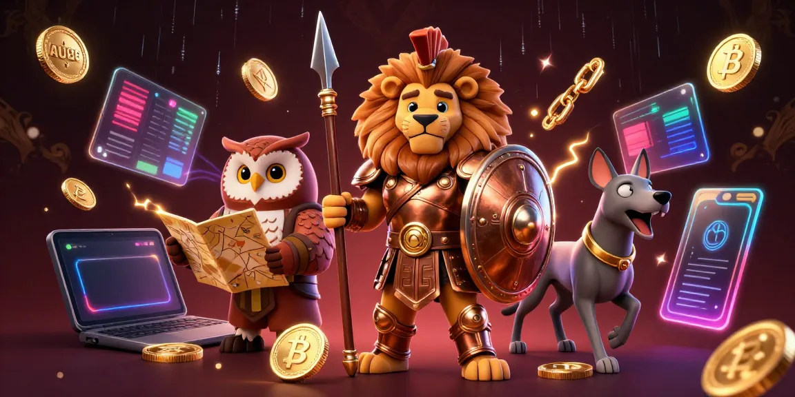 Experience thrilling gameplay with AU88, where a bold lion and wise owl guide your crypto journey.