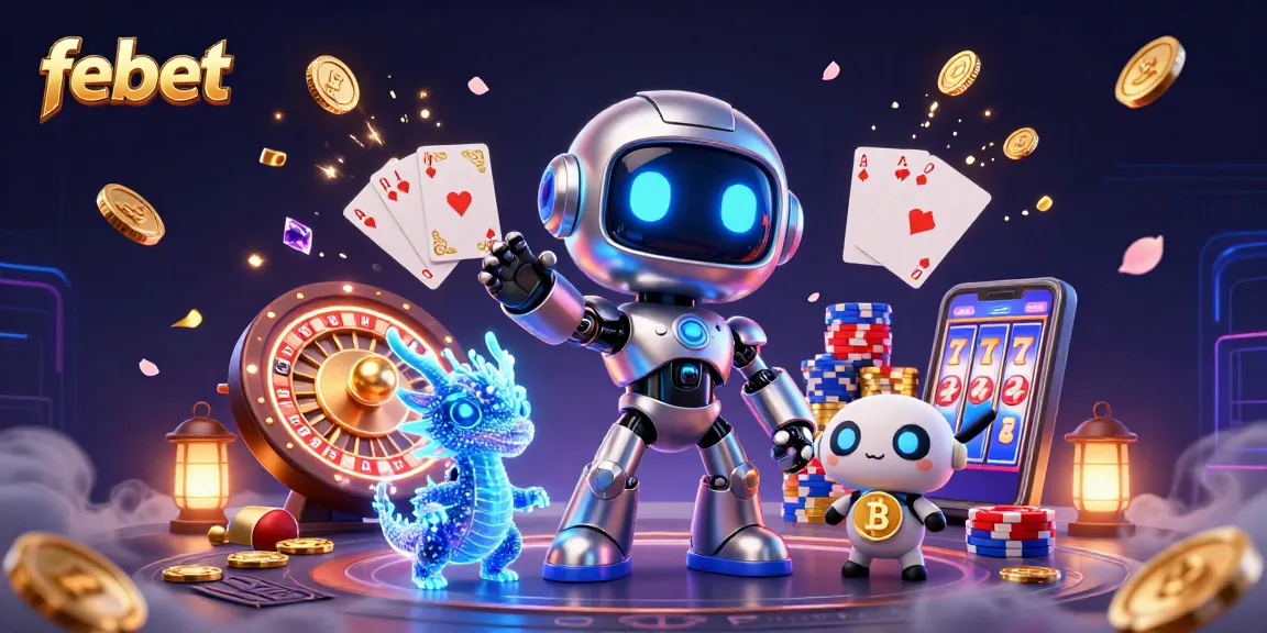 Spin and win with febet's vibrant, dynamic casino environment showcasing exciting games.