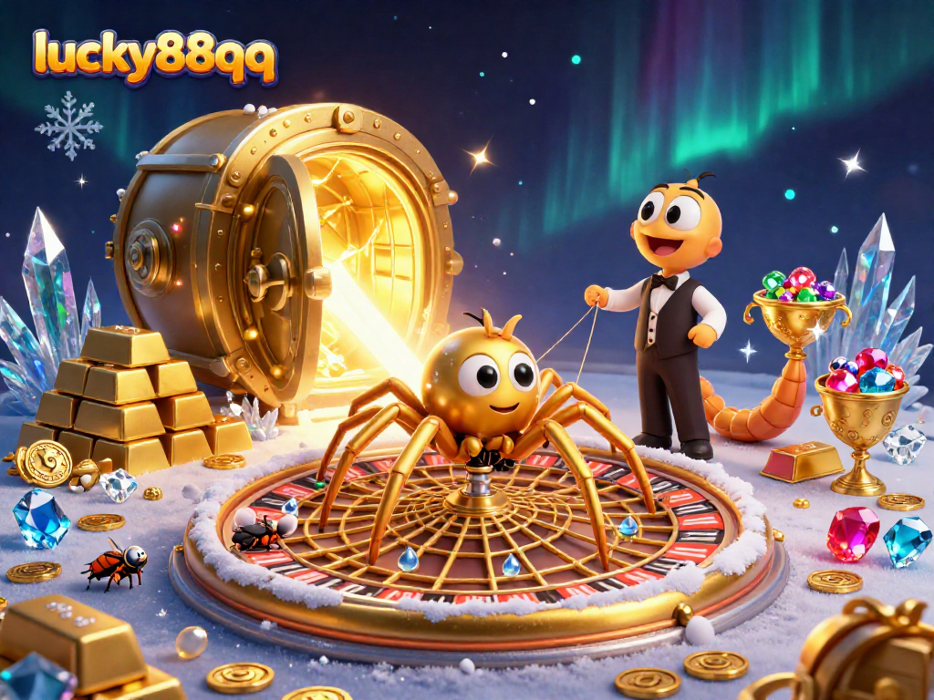 Experience thrilling bets at lucky88qq with the golden spider roulette web spinning excitement!