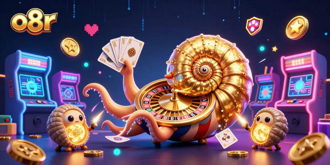 Experience winning excitement with o8r's vibrant 3D nautilus and casino games.