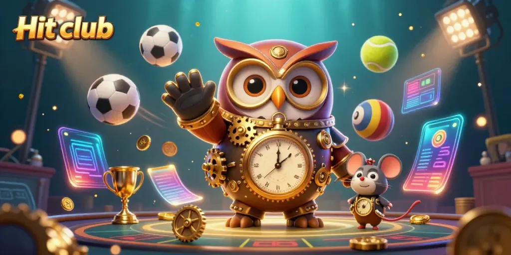 Experience the excitement of the Hit club with dynamic casino elements and engaging characters.