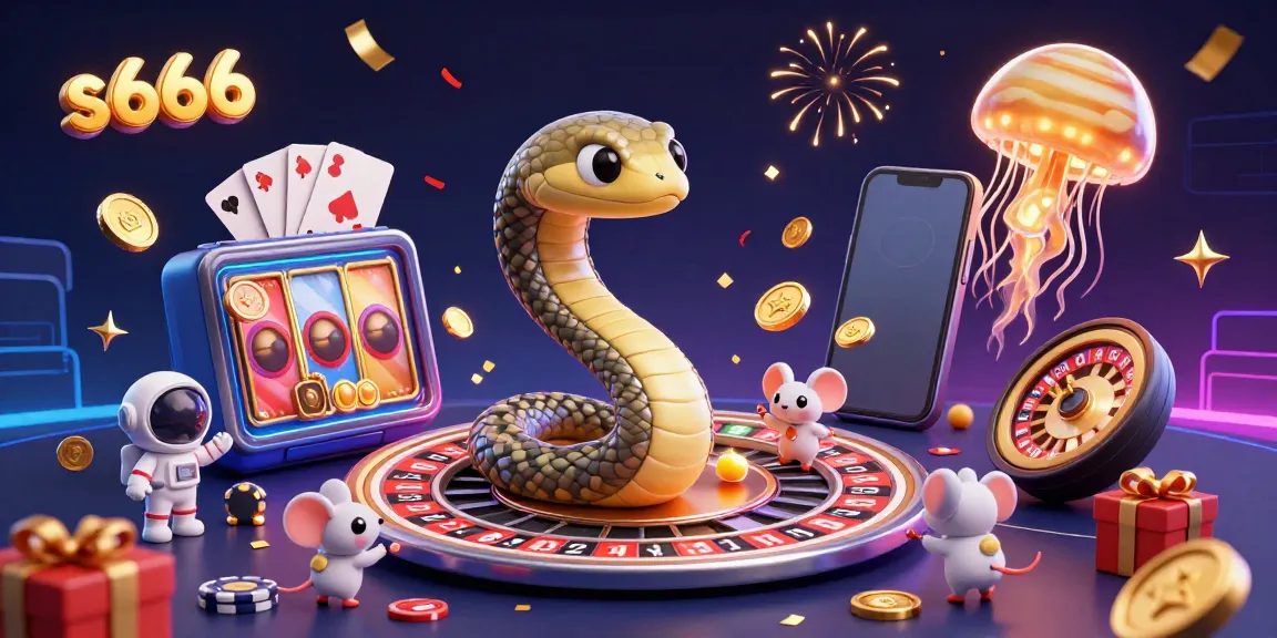 Experience fun at s666 with astronaut mice betting on a cosmic roulette wheel in this vibrant illustration.