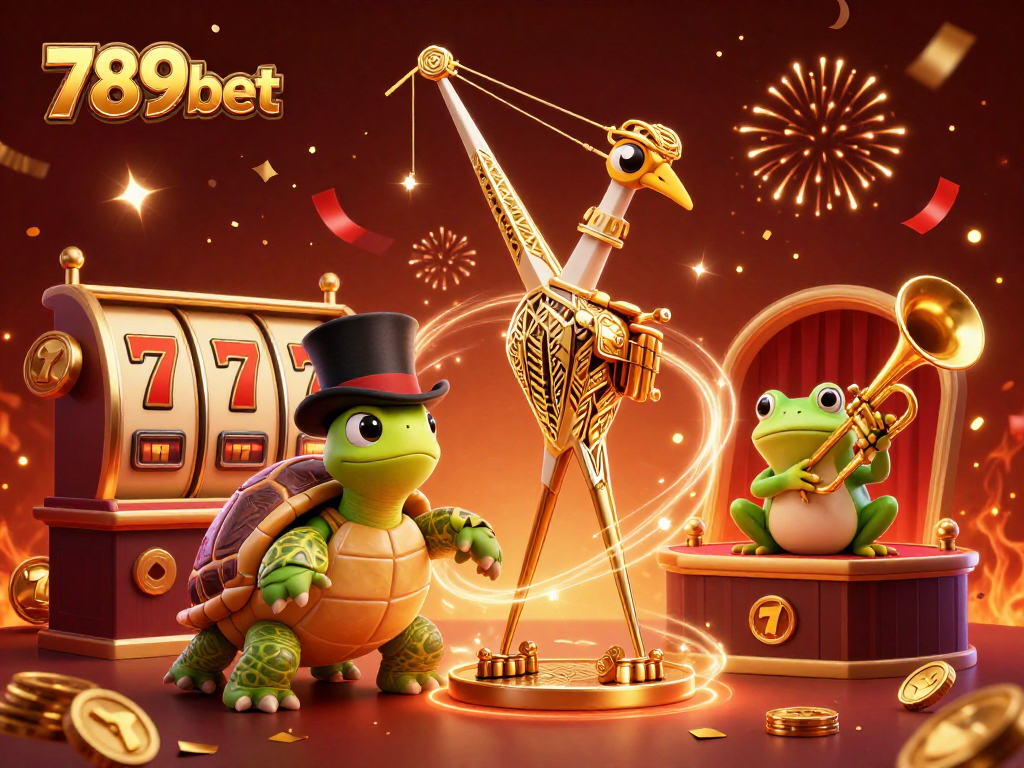 Engage with the exciting action at 789bet through a vibrant 3D casino scene featuring iconic characters and elements.