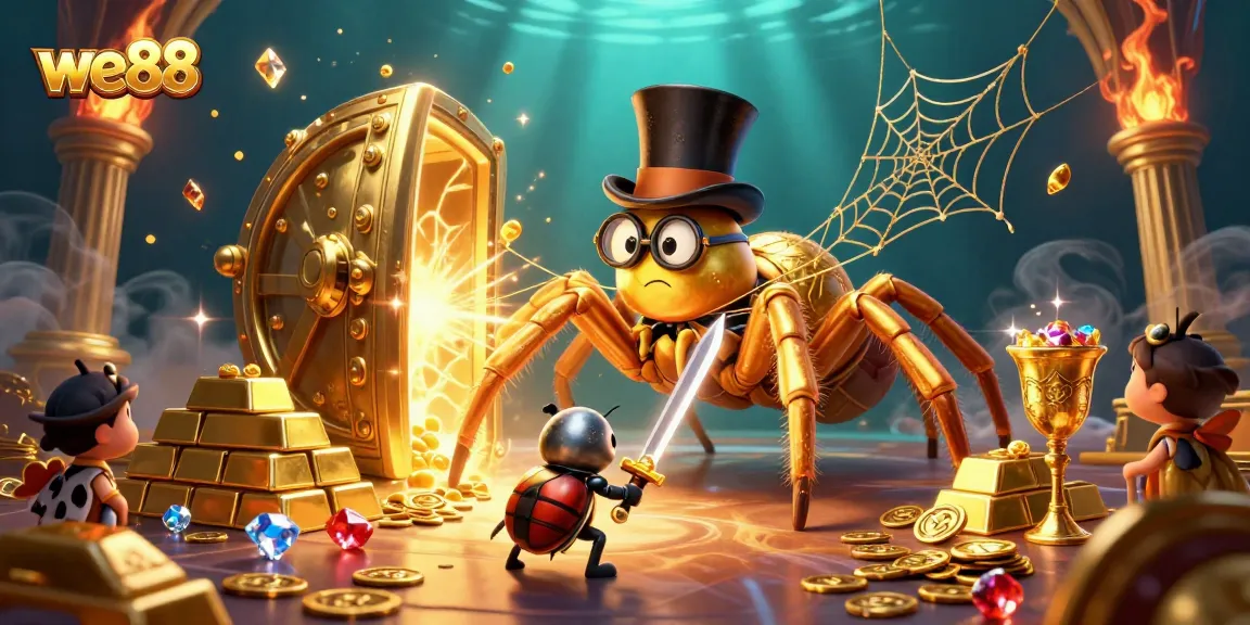 we88 immerses players in an engagement-rich casino experience with golden treasures and lively characters.