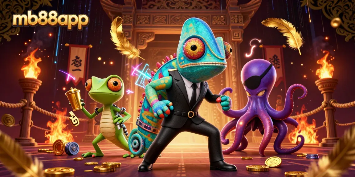 Win big at mb88app with thrilling games and vibrant casino action in a 3D illustration.