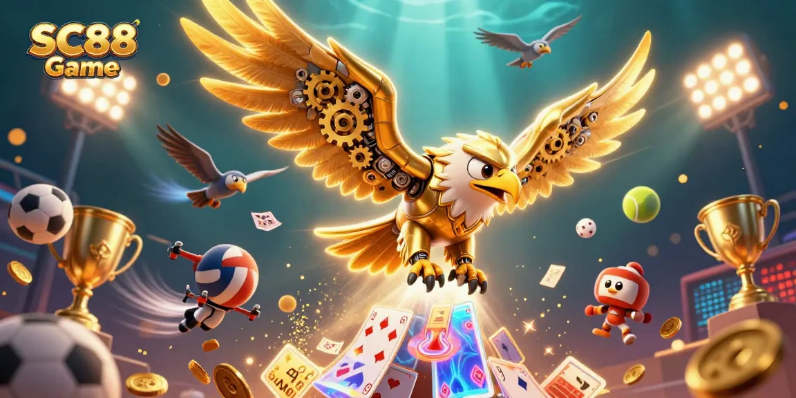 Experience the SC88 Game with exhilarating holographic cards and vibrant sports elements.