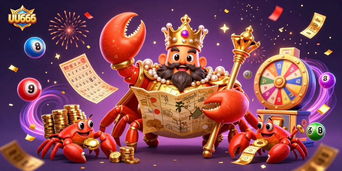 Experience UU666’s thrilling games with golden crab emperor and exciting jackpots in a vibrant casino