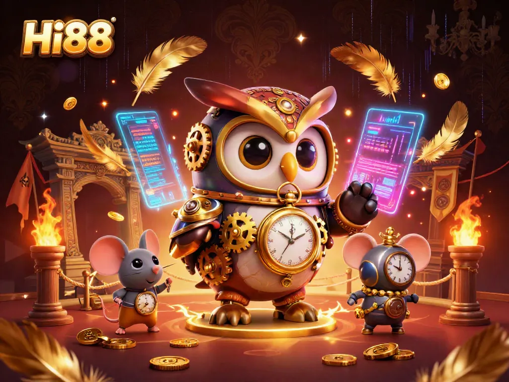 Spin the reels at Hi88 with vibrant casino elements, engaging gameplay, and a whimsical atmosphere.