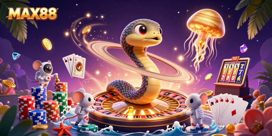 Max88 offers a thrilling cosmic casino experience with unique characters and vibrant gaming elements.