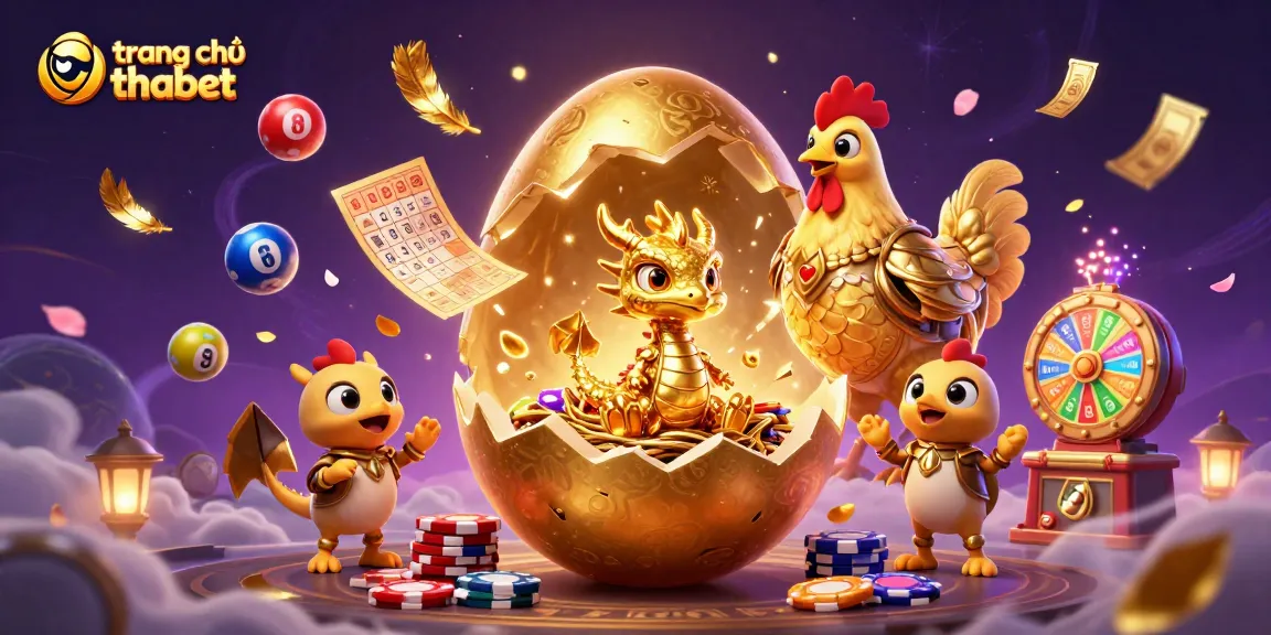 Experience the excitement of gambling at trang chủ thabet with a stunning scene of a golden dragon and casino elements.