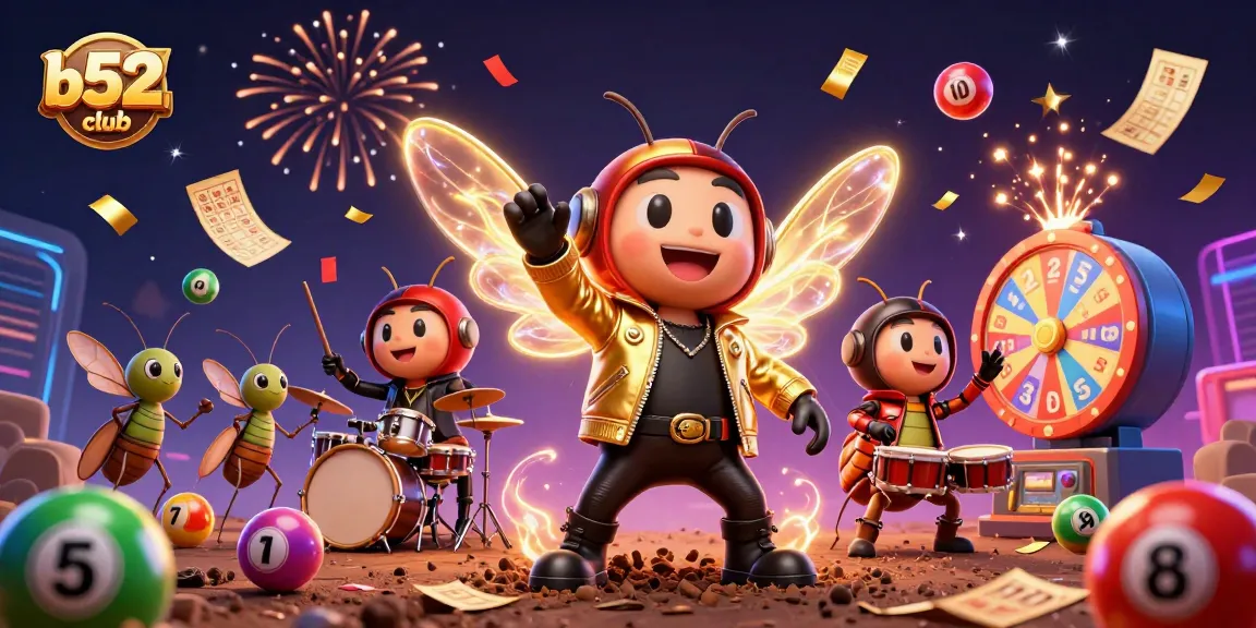 Experience thrilling gameplay at b52club with animated characters and dynamic lottery elements.