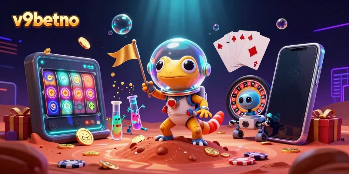 Experience thrilling gambling adventures with v9betno as the Martian gecko uncovers a buried casino