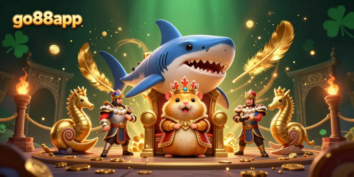 Experience thrilling wins with go88app in this vibrant casino-themed illustration.