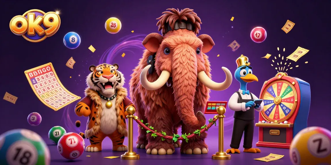 Experience the thrill of ok9 casino with vibrant, animated elements and engaging characters.