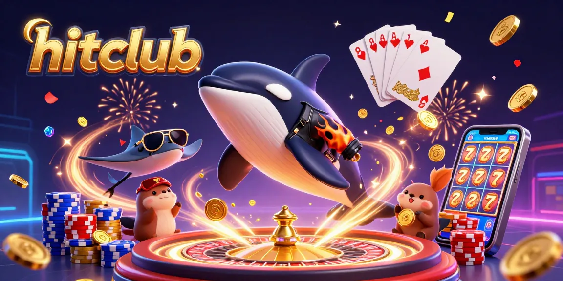 Spin the wheel of fortune at hitclub with exciting characters and dazzling casino elements.