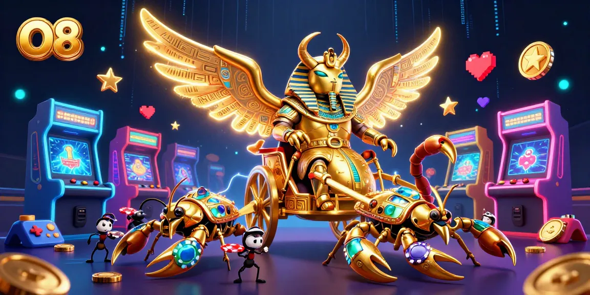 Play thrilling games at O8 with vibrant casino elements and captivating characters.
