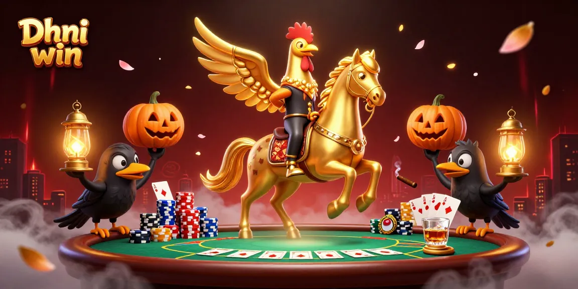 Dive into the thrilling Dhani win experience with our vibrant casino scene featuring action-packed poker and dynamic characters.