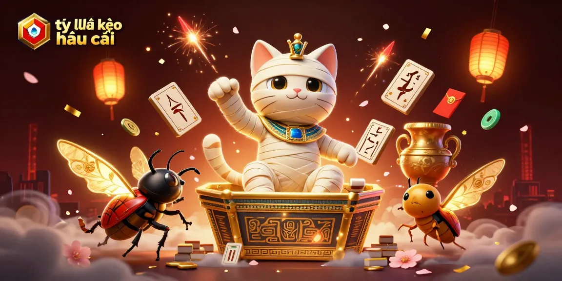 Engage with tỷ lệ kèo nhà cái in a vibrant pyramid casino scene with dynamic floating game elements.