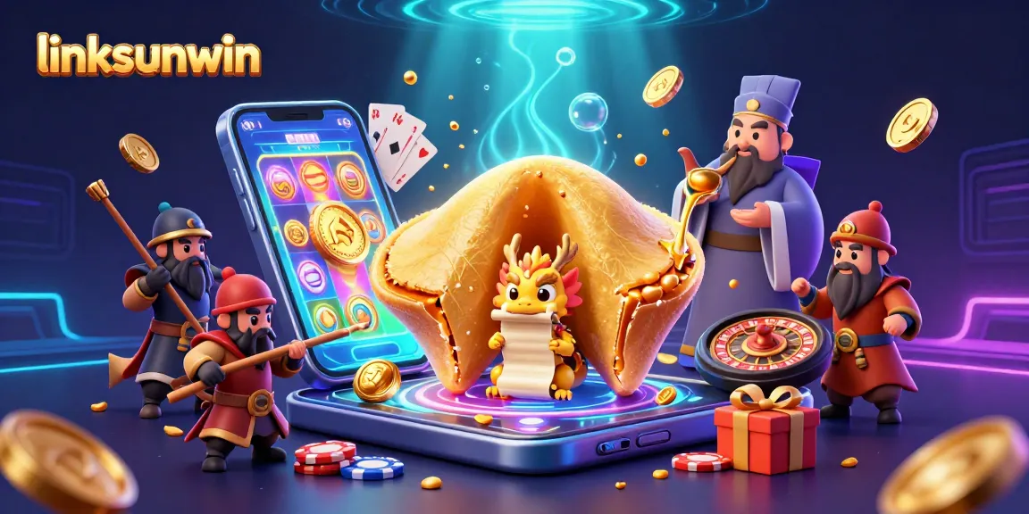 Experience the thrill of linksunwin with a magical casino scene filled with vibrant game elements.