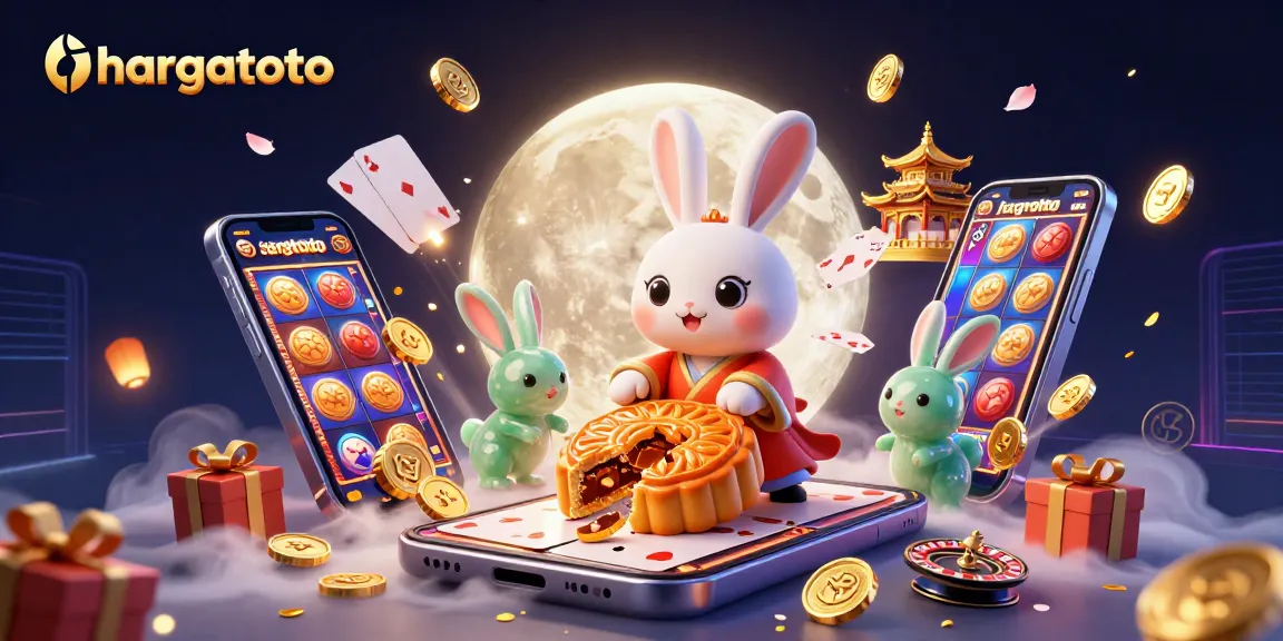 Experience thrilling gameplay with hargatoto in an animated scene of lucky symbols and casino excitement.