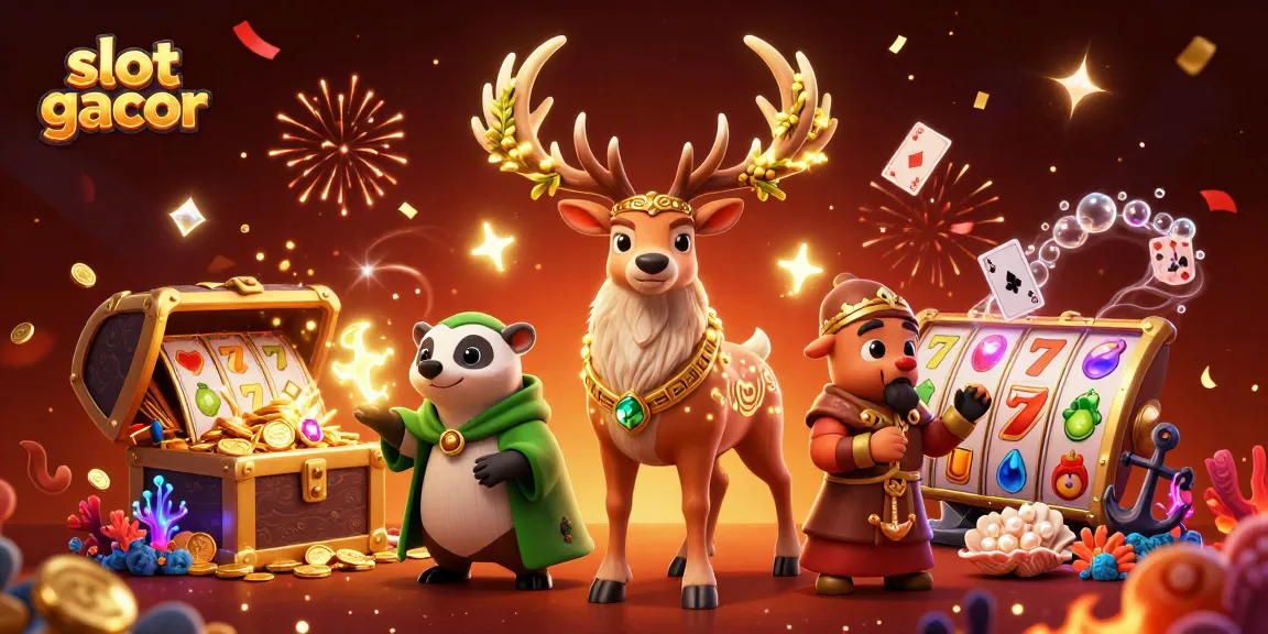 Memainkan slot gacor dengan dramatis, menampilkan karakter unik di lingkungan yang mempesona