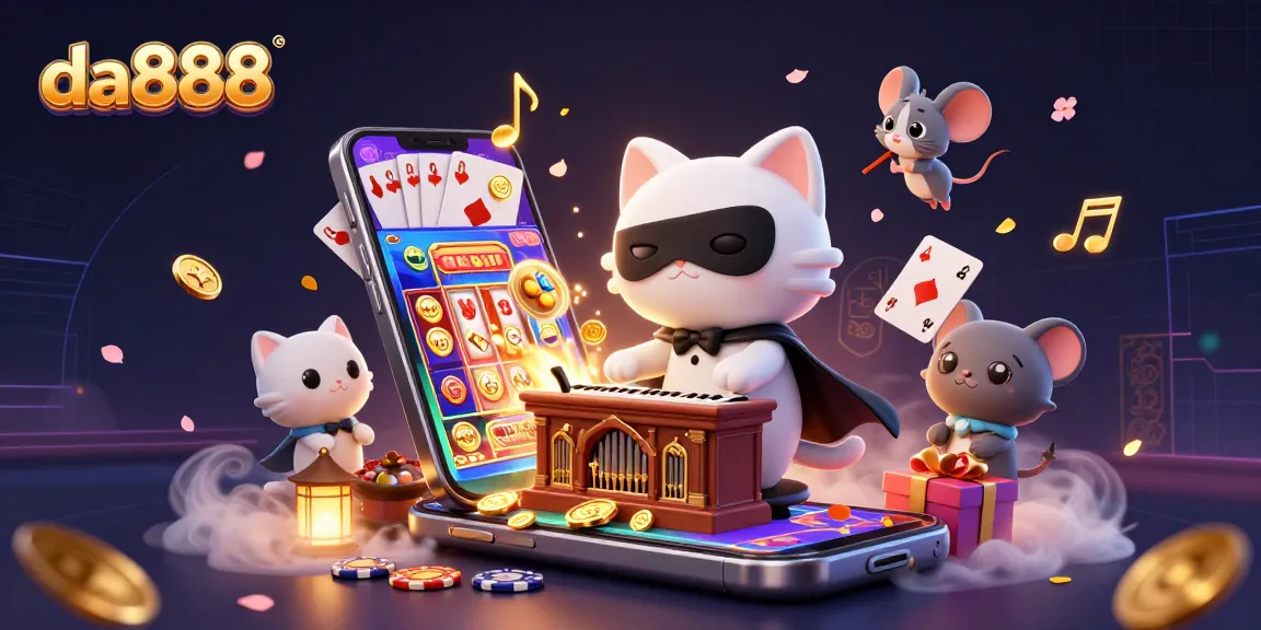 Experience da888 with an enchanting casino scene featuring vibrant characters and dynamic game elements.