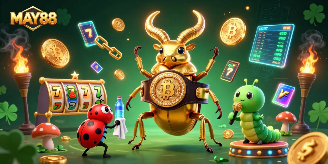 MAY88 thrilling gameplay features giant beetle champion and a ladybug, ensuring unforgettable casino experiences.