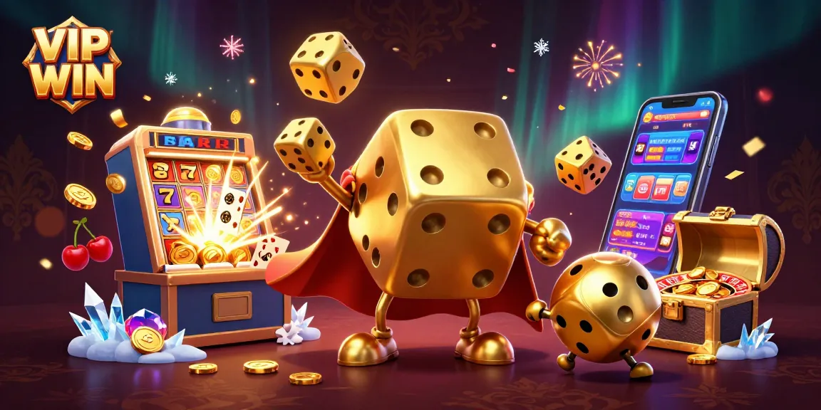 Join the excitement at VIP WIN with vibrant 3D characters showcasing captivating casino games.