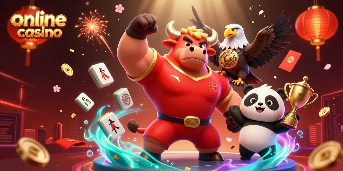 Experience the excitement of an online casino with dynamic characters and vibrant game elements